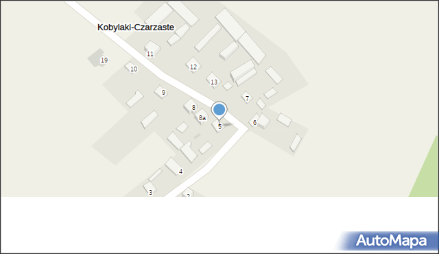 Kobylaki-Czarzaste, Kobylaki-Czarzaste, 5, mapa Kobylaki-Czarzaste