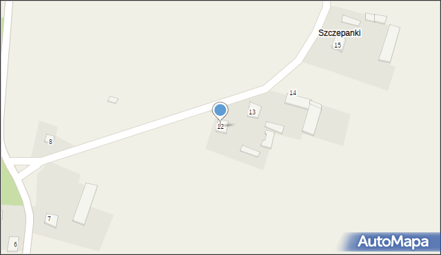 Kobylaki-Korysze, Kobylaki-Korysze, 12, mapa Kobylaki-Korysze