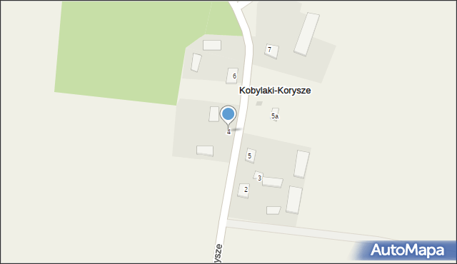 Kobylaki-Korysze, Kobylaki-Korysze, 4, mapa Kobylaki-Korysze
