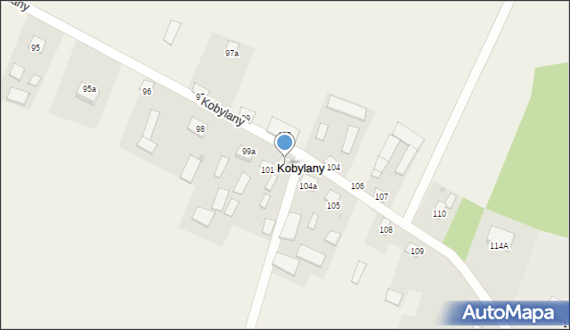 Kobylany, Kobylany, 102, mapa Kobylany