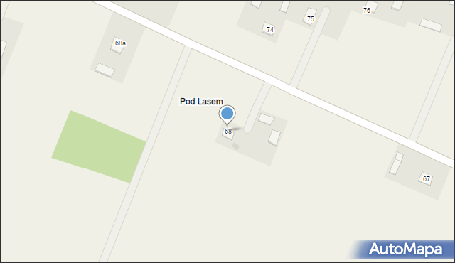 Kobylany, Kobylany, 68, mapa Kobylany