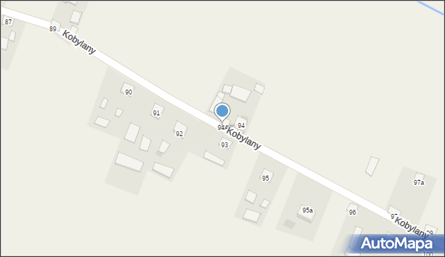 Kobylany, Kobylany, 94A, mapa Kobylany