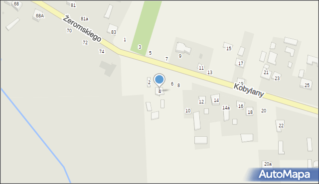 Kobylany, Kobylany, 4, mapa Kobylany