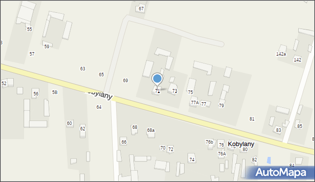 Kobylany, Kobylany, 71, mapa Kobylany