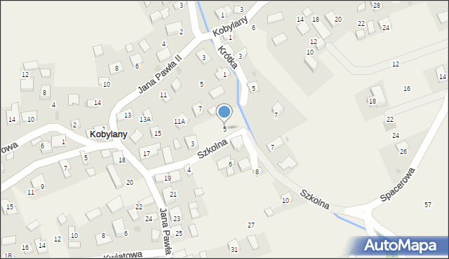 Kobylany, Kobylany, 5, mapa Kobylany
