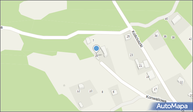 Kobylany, Konwaliowa, 10, mapa Kobylany