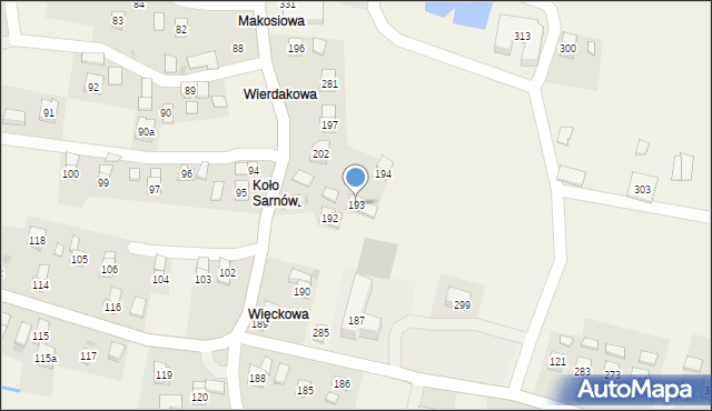 Kobylany, Kobylany, 193, mapa Kobylany