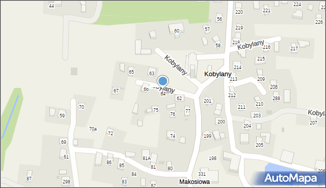 Kobylany, Kobylany, 64, mapa Kobylany