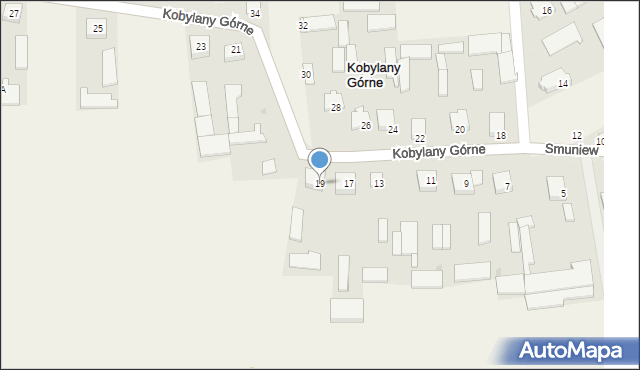 Kobylany Górne, Kobylany Górne, 19, mapa Kobylany Górne