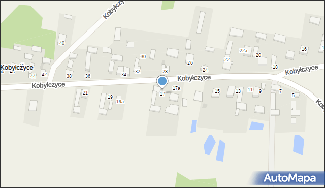 Kobyłczyce, Kobyłczyce, 17, mapa Kobyłczyce