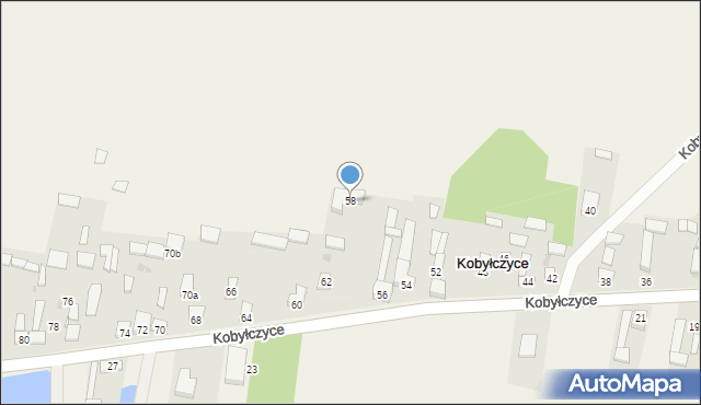 Kobyłczyce, Kobyłczyce, 58, mapa Kobyłczyce