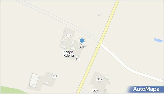 Kobyle, Kobyle, 133, mapa Kobyle