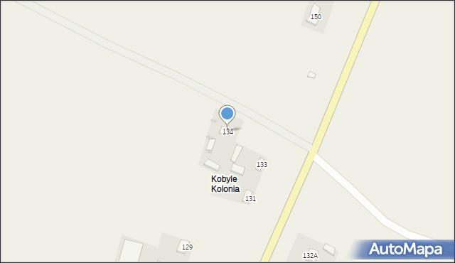 Kobyle, Kobyle, 134, mapa Kobyle