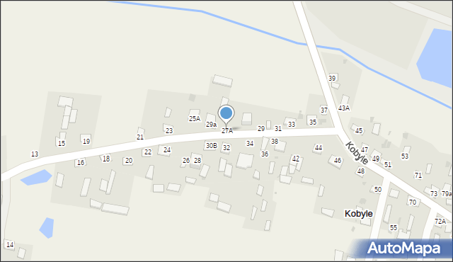 Kobyle, Kobyle, 27A, mapa Kobyle