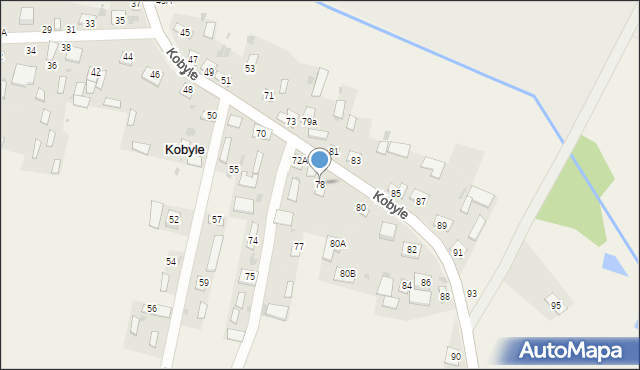 Kobyle, Kobyle, 78, mapa Kobyle