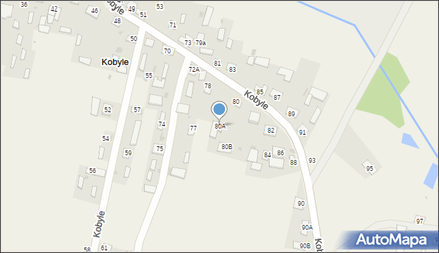 Kobyle, Kobyle, 80A, mapa Kobyle