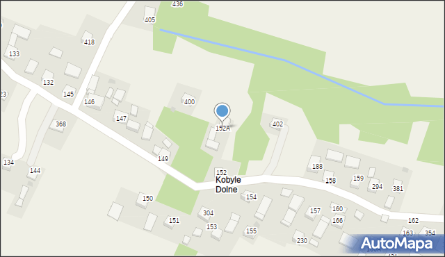 Kobyle, Kobyle, 152A, mapa Kobyle