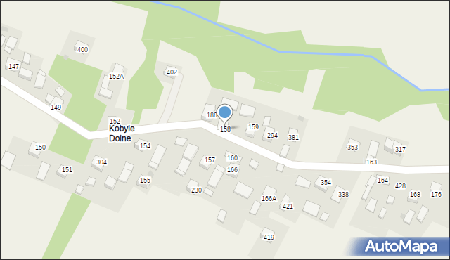 Kobyle, Kobyle, 158, mapa Kobyle