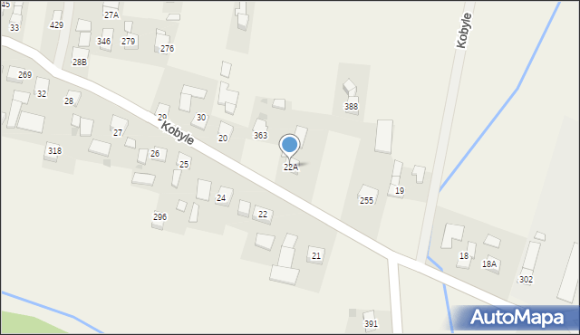Kobyle, Kobyle, 22A, mapa Kobyle