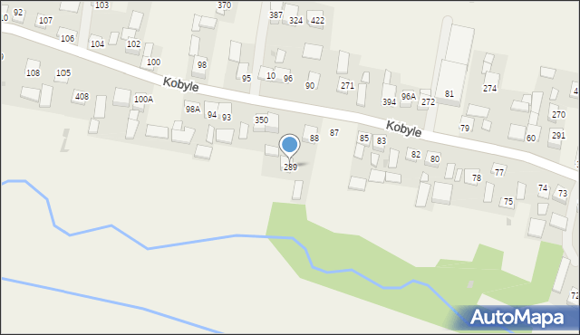 Kobyle, Kobyle, 289, mapa Kobyle
