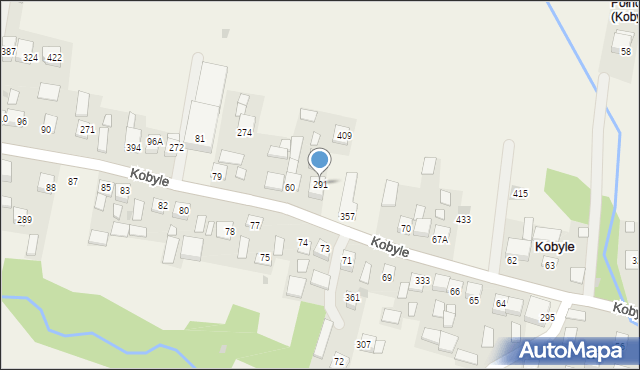 Kobyle, Kobyle, 291, mapa Kobyle