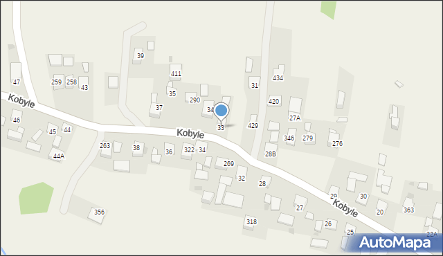 Kobyle, Kobyle, 33, mapa Kobyle