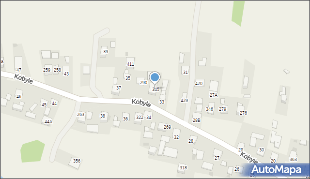 Kobyle, Kobyle, 345, mapa Kobyle