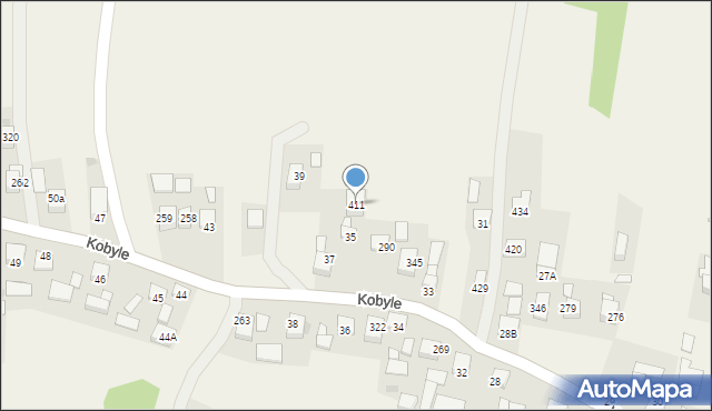 Kobyle, Kobyle, 411, mapa Kobyle