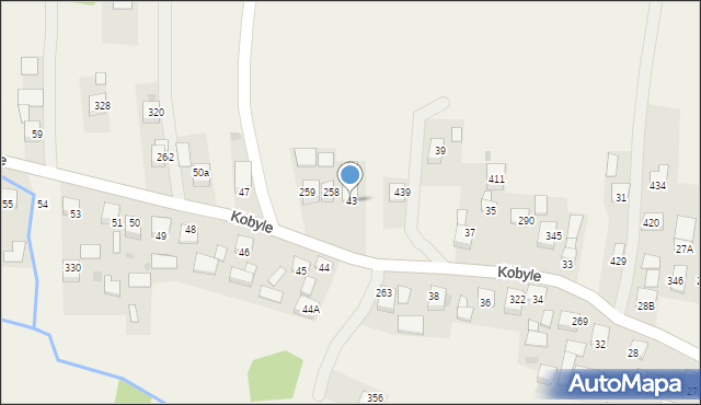 Kobyle, Kobyle, 43, mapa Kobyle