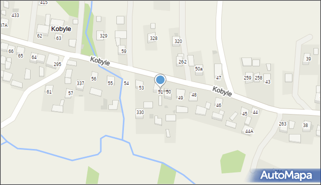 Kobyle, Kobyle, 51, mapa Kobyle