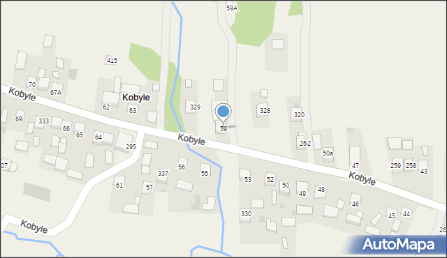 Kobyle, Kobyle, 59, mapa Kobyle