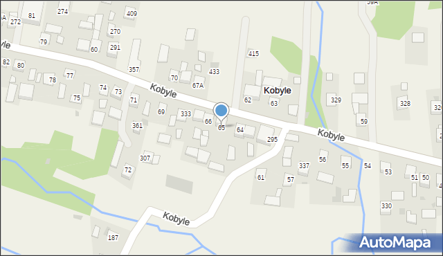 Kobyle, Kobyle, 65, mapa Kobyle