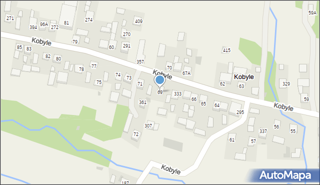 Kobyle, Kobyle, 69, mapa Kobyle