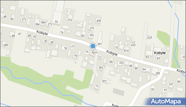 Kobyle, Kobyle, 73, mapa Kobyle