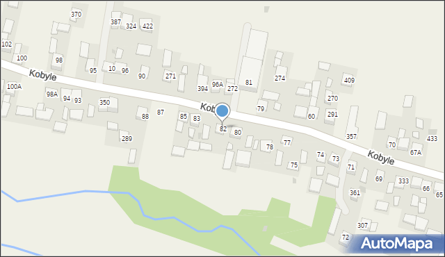 Kobyle, Kobyle, 82, mapa Kobyle