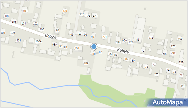 Kobyle, Kobyle, 88, mapa Kobyle