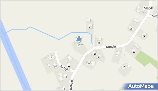 Kobyle, Kobyle, 15, mapa Kobyle