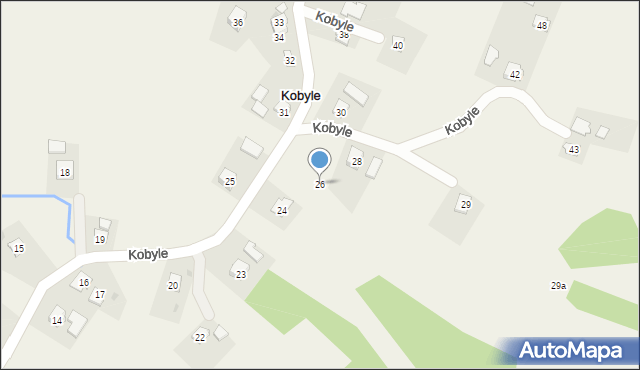 Kobyle, Kobyle, 26, mapa Kobyle