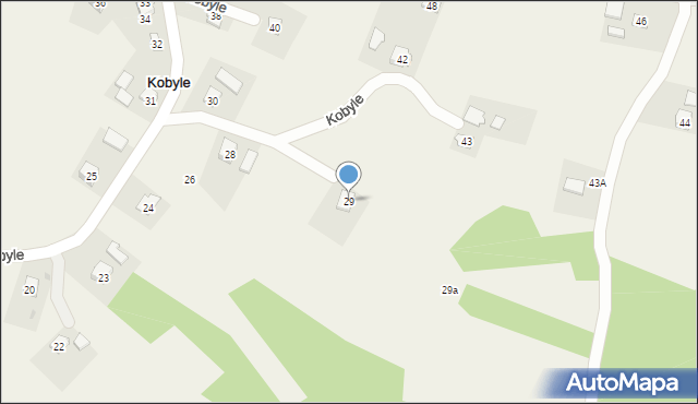 Kobyle, Kobyle, 29, mapa Kobyle