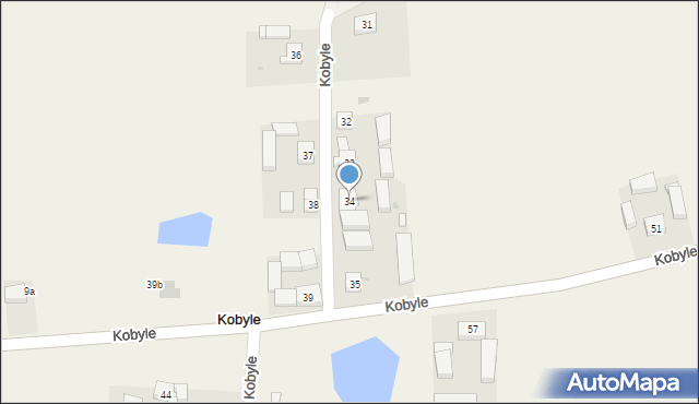 Kobyle, Kobyle, 34, mapa Kobyle