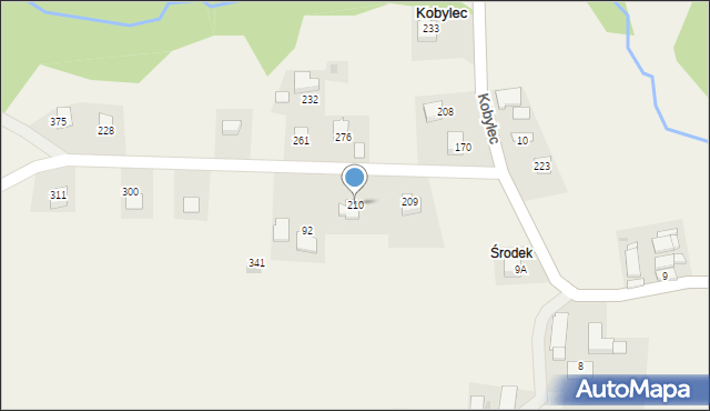 Kobylec, Kobylec, 210, mapa Kobylec