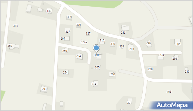 Kobylec, Kobylec, 308, mapa Kobylec
