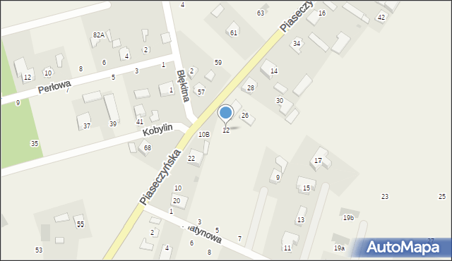 Kobylin, Kobylin, 12, mapa Kobylin