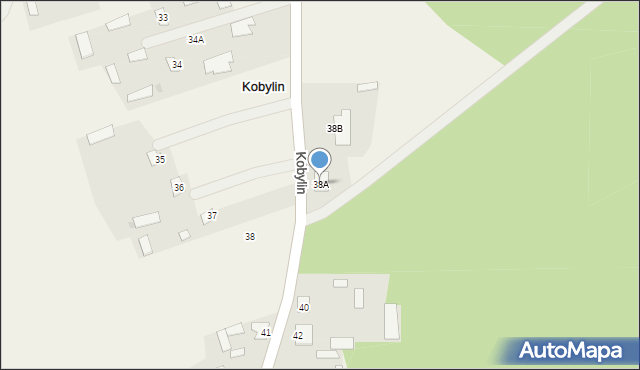 Kobylin, Kobylin, 38A, mapa Kobylin