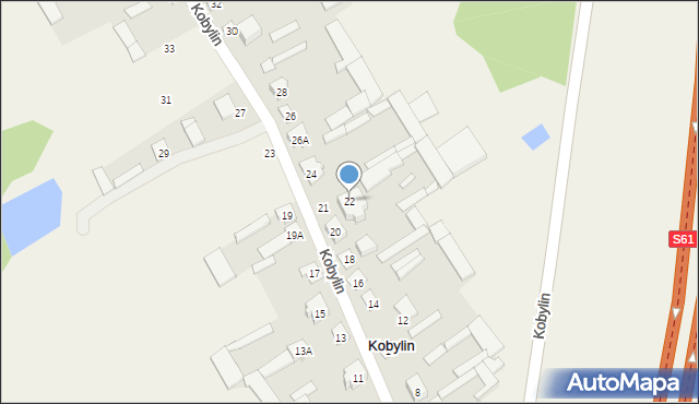 Kobylin, Kobylin, 22, mapa Kobylin