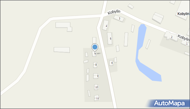Kobylin, Kobylin, 7, mapa Kobylin
