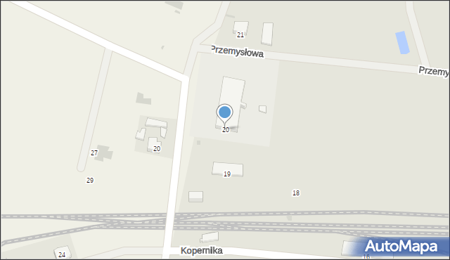 Kobylin, Kopernika Mikołaja, 20, mapa Kobylin