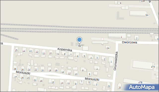 Kobylin, Kopernika Mikołaja, 6a, mapa Kobylin