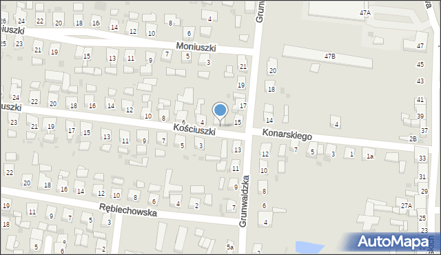 Kobylin, Kościuszki Tadeusza, gen., 2, mapa Kobylin