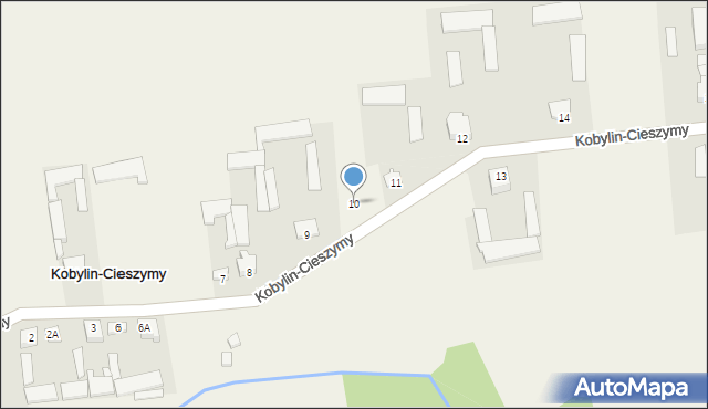 Kobylin-Cieszymy, Kobylin-Cieszymy, 10, mapa Kobylin-Cieszymy